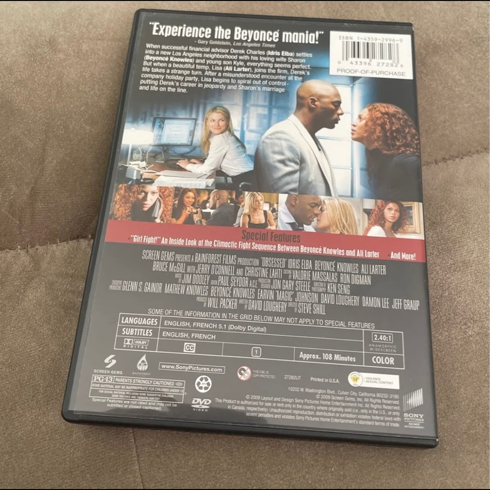 Obsessed DVD - Picture 2 of 3